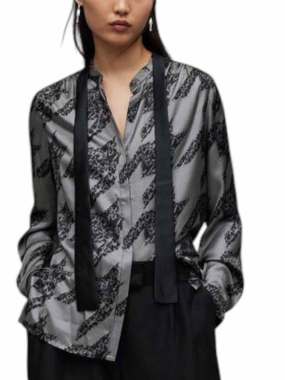 All Saints Dark grey Size 4 Shirt